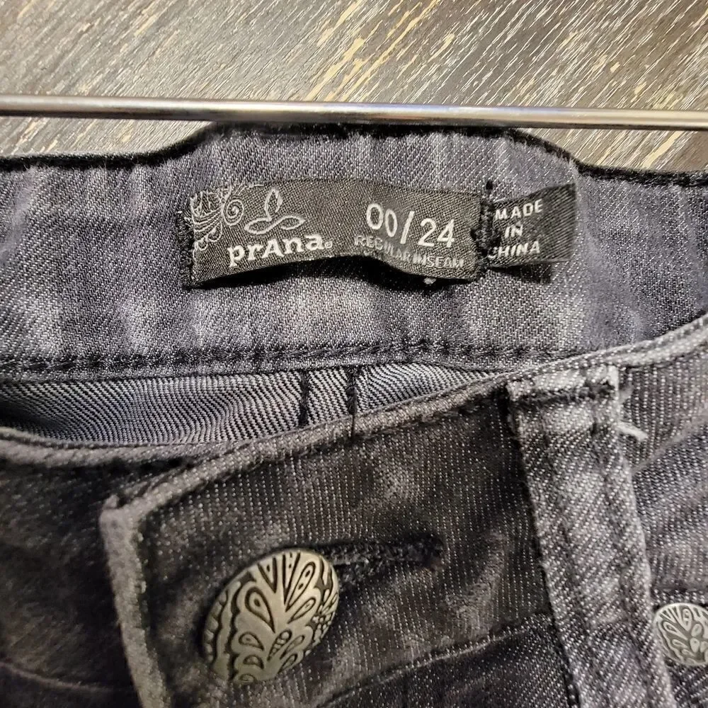 prAna  jada jeans black size 00/24
